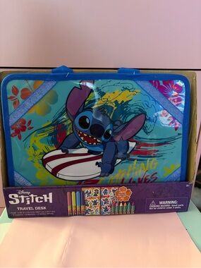 Disney Stitch Surf Travel Desk - Teal & Blue & Purple